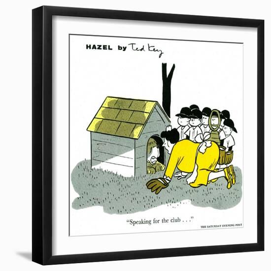 Hazel Cartoon-Ted Key-Framed Giclee Print