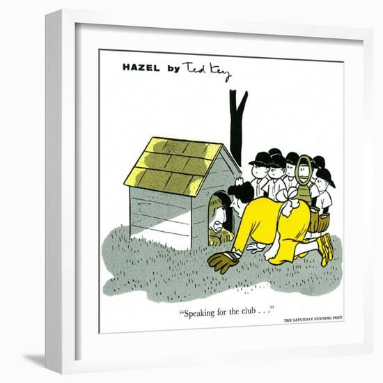 Hazel Cartoon-Ted Key-Framed Giclee Print