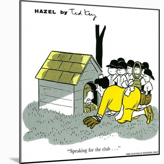 Hazel Cartoon-Ted Key-Mounted Giclee Print