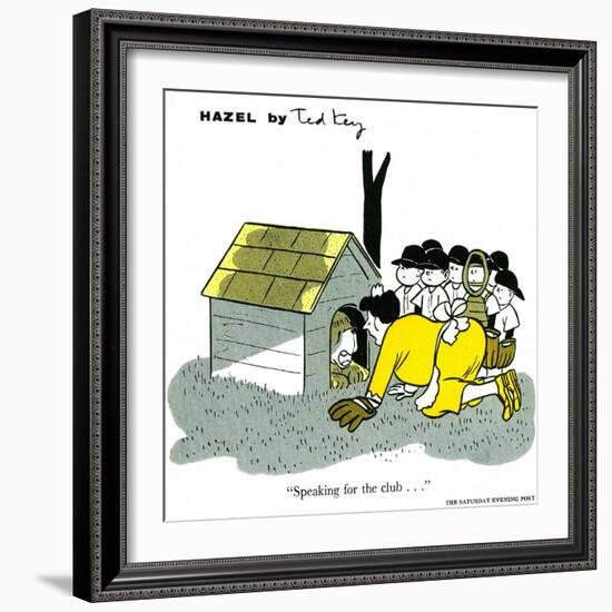 Hazel Cartoon-Ted Key-Framed Giclee Print