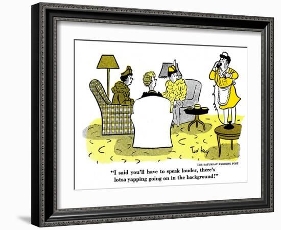 Hazel Cartoon-Ted Key-Framed Giclee Print