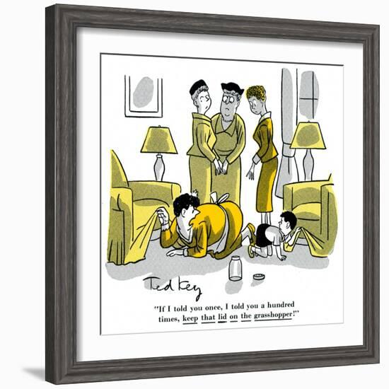 Hazel Cartoon-Ted Key-Framed Giclee Print