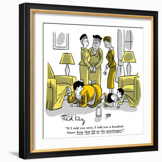 Hazel Cartoon-Ted Key-Framed Giclee Print