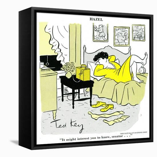 Hazel Cartoon-Ted Key-Framed Premier Image Canvas