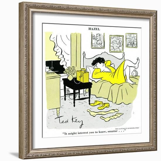 Hazel Cartoon-Ted Key-Framed Giclee Print