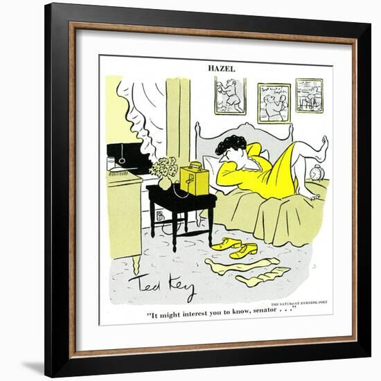 Hazel Cartoon-Ted Key-Framed Giclee Print