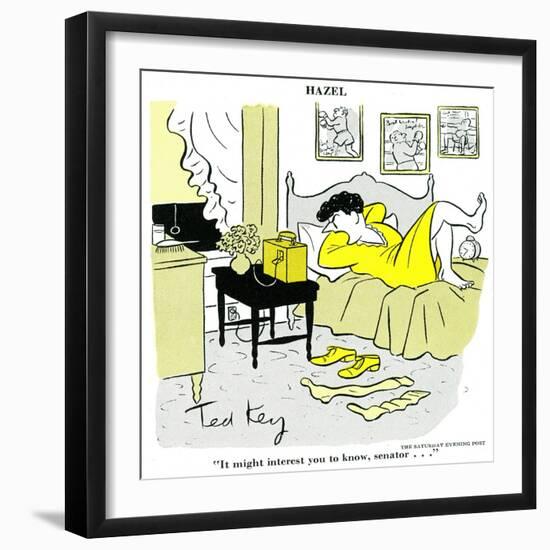 Hazel Cartoon-Ted Key-Framed Giclee Print