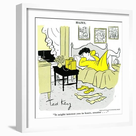 Hazel Cartoon-Ted Key-Framed Giclee Print