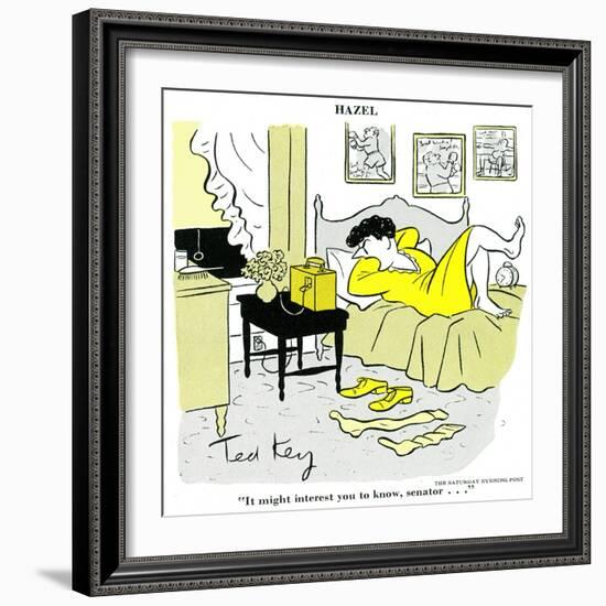 Hazel Cartoon-Ted Key-Framed Giclee Print