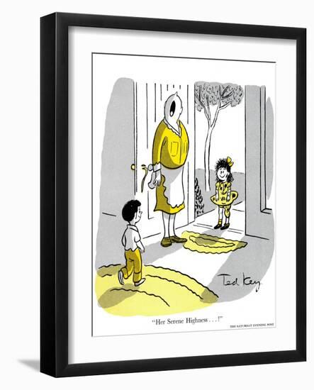 Hazel Cartoon-Ted Key-Framed Giclee Print