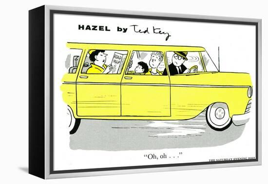 Hazel Cartoon-Ted Key-Framed Premier Image Canvas