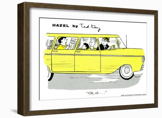 Hazel Cartoon-Ted Key-Framed Giclee Print