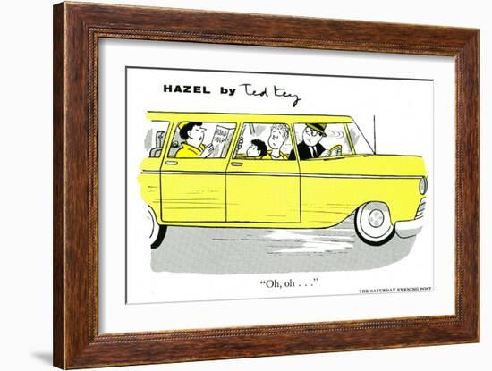 Hazel Cartoon-Ted Key-Framed Giclee Print