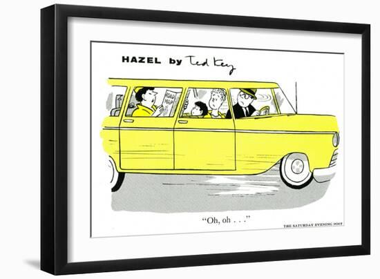 Hazel Cartoon-Ted Key-Framed Giclee Print