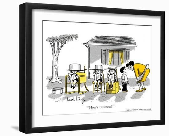 Hazel Cartoon-Ted Key-Framed Giclee Print