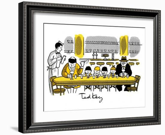 Hazel Cartoon-Ted Key-Framed Giclee Print