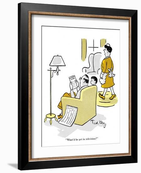 Hazel Cartoon-Ted Key-Framed Giclee Print