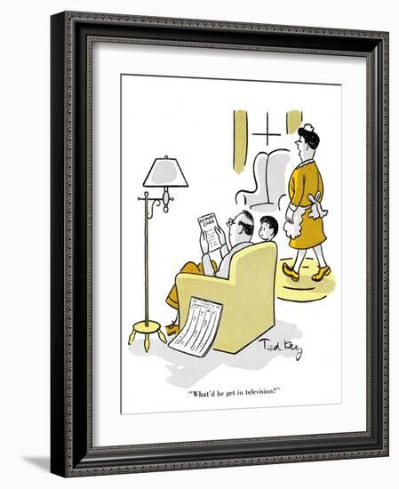 Hazel Cartoon-Ted Key-Framed Giclee Print