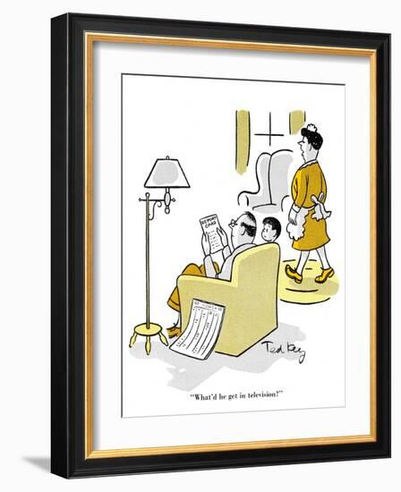 Hazel Cartoon-Ted Key-Framed Giclee Print