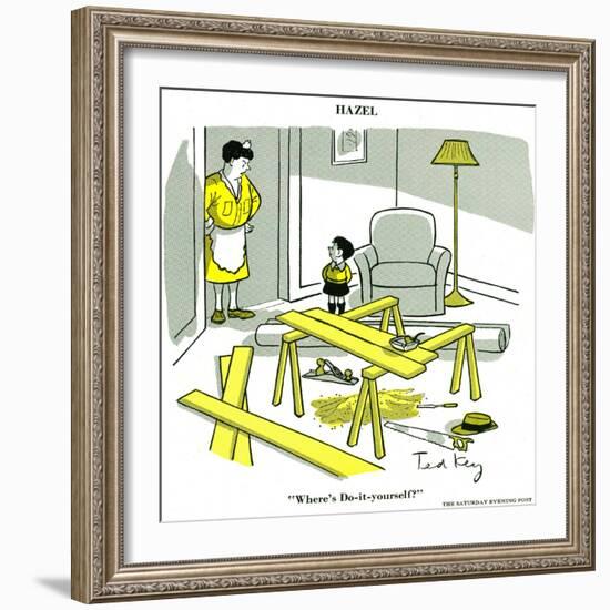 Hazel Cartoon-Ted Key-Framed Giclee Print