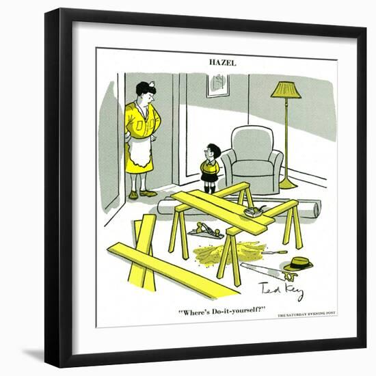 Hazel Cartoon-Ted Key-Framed Giclee Print