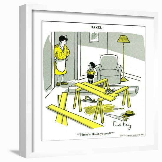 Hazel Cartoon-Ted Key-Framed Giclee Print