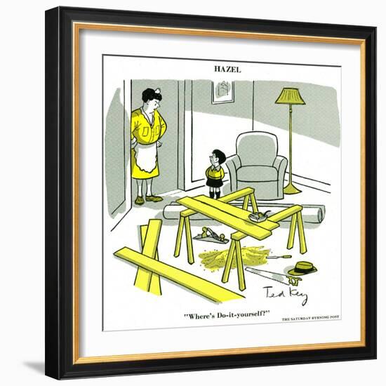 Hazel Cartoon-Ted Key-Framed Giclee Print