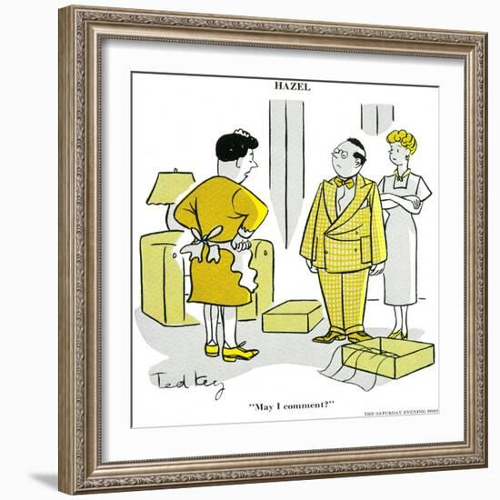 Hazel Cartoon-Ted Key-Framed Giclee Print