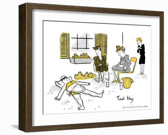 Hazel Cartoon-Ted Key-Framed Giclee Print