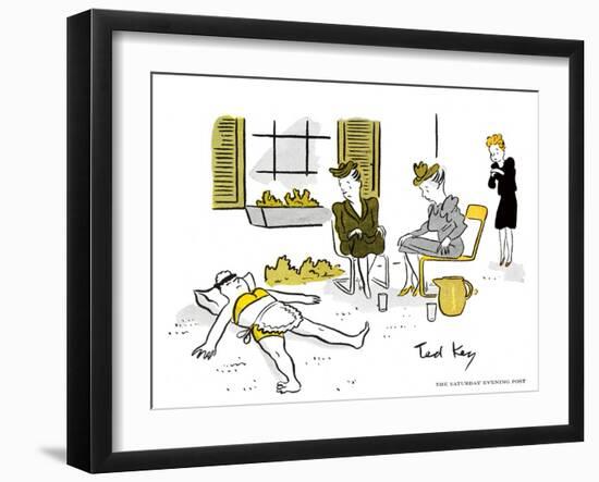 Hazel Cartoon-Ted Key-Framed Giclee Print