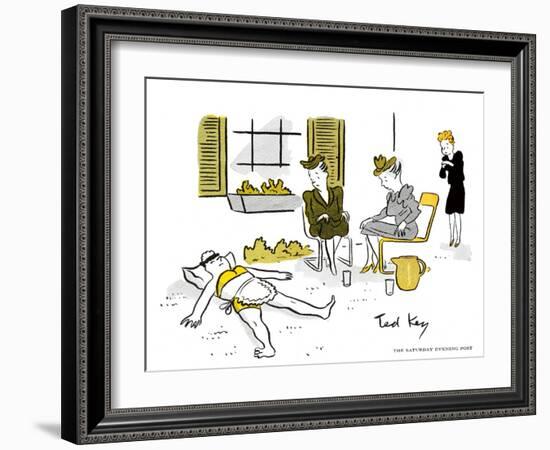 Hazel Cartoon-Ted Key-Framed Giclee Print