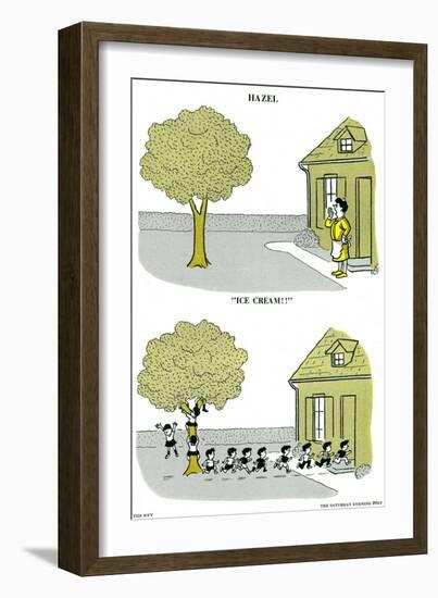 Hazel Cartoon-Ted Key-Framed Giclee Print