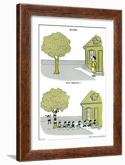 Hazel Cartoon-Ted Key-Framed Giclee Print