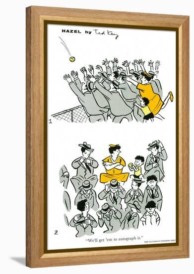 Hazel Cartoon-Ted Key-Framed Premier Image Canvas