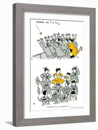 Hazel Cartoon-Ted Key-Framed Giclee Print