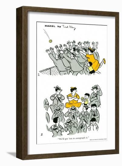 Hazel Cartoon-Ted Key-Framed Giclee Print