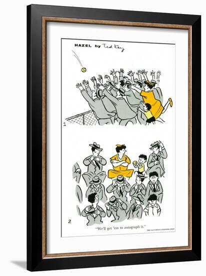 Hazel Cartoon-Ted Key-Framed Giclee Print