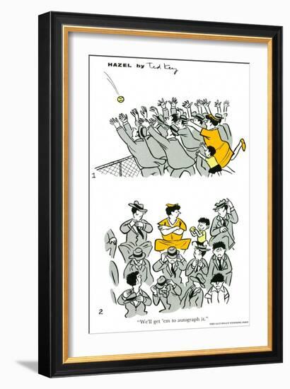 Hazel Cartoon-Ted Key-Framed Giclee Print