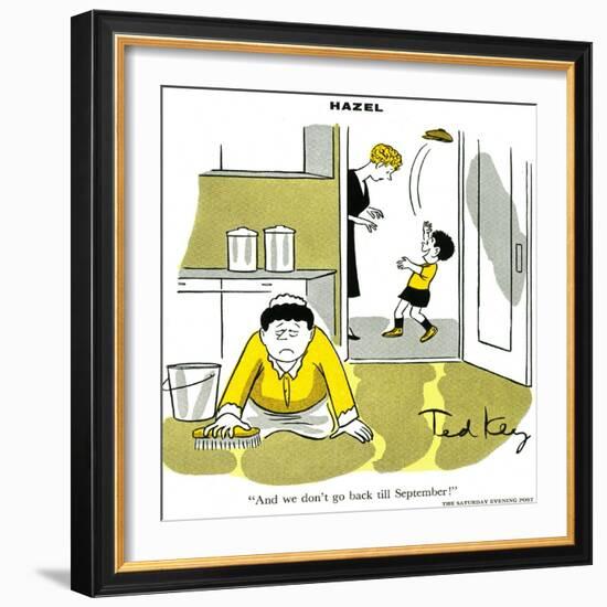 Hazel Cartoon-Ted Key-Framed Giclee Print