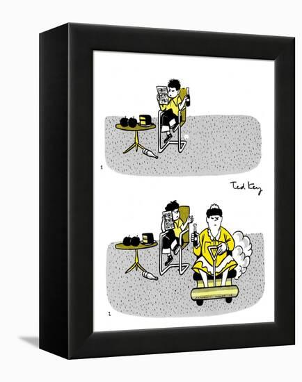 Hazel Cartoon-Ted Key-Framed Premier Image Canvas