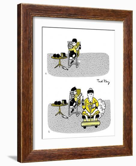 Hazel Cartoon-Ted Key-Framed Giclee Print