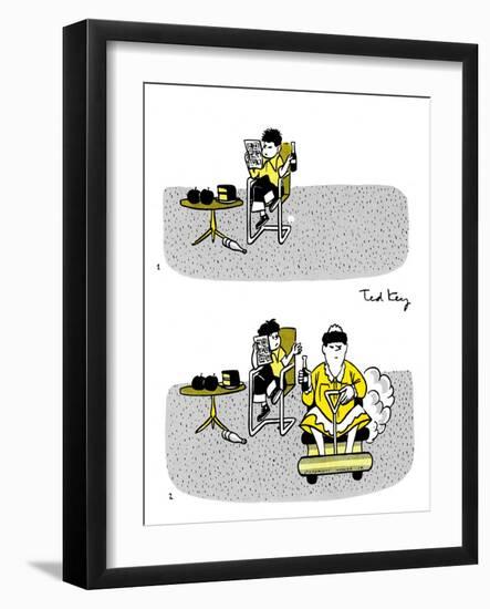 Hazel Cartoon-Ted Key-Framed Giclee Print