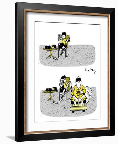 Hazel Cartoon-Ted Key-Framed Giclee Print