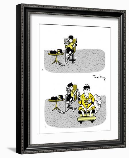 Hazel Cartoon-Ted Key-Framed Giclee Print