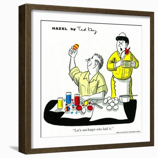 Hazel Cartoon-Ted Key-Framed Giclee Print