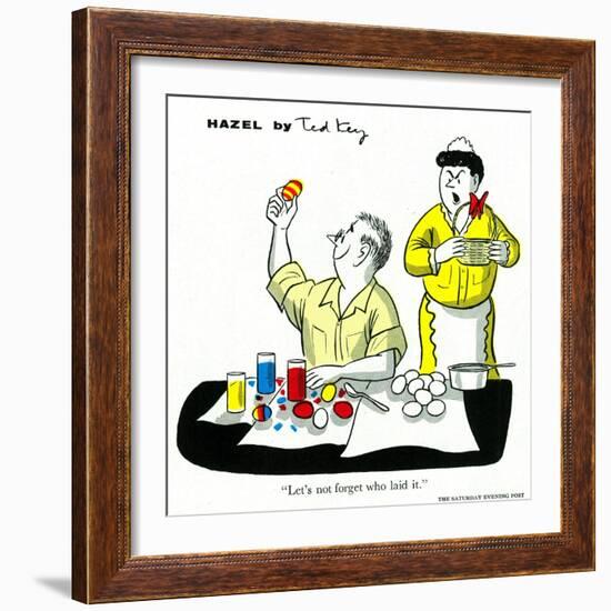 Hazel Cartoon-Ted Key-Framed Giclee Print