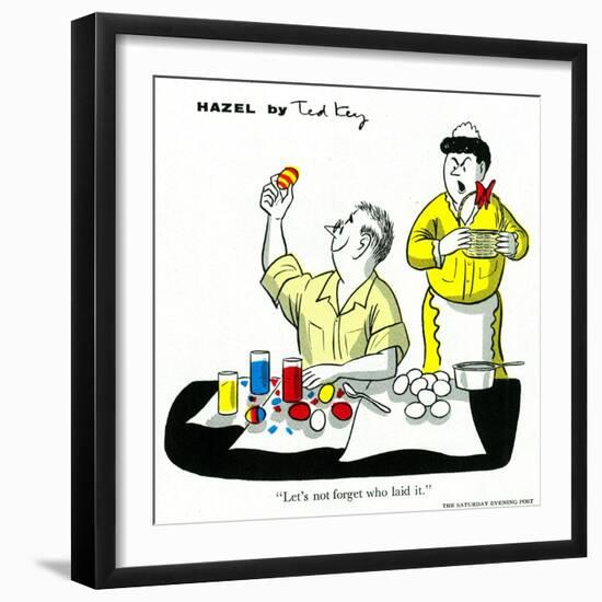 Hazel Cartoon-Ted Key-Framed Giclee Print