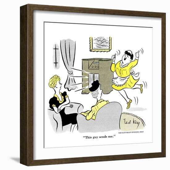 Hazel Cartoon-Ted Key-Framed Giclee Print