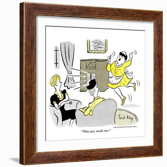 Hazel Cartoon-Ted Key-Framed Giclee Print