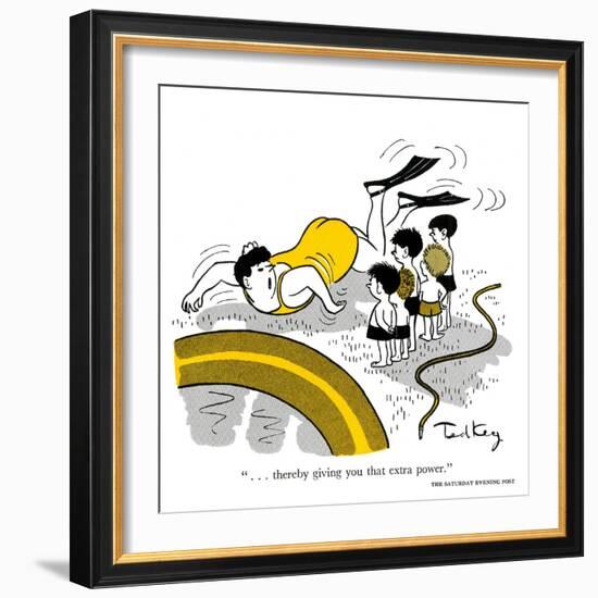 Hazel Cartoon-Ted Key-Framed Giclee Print